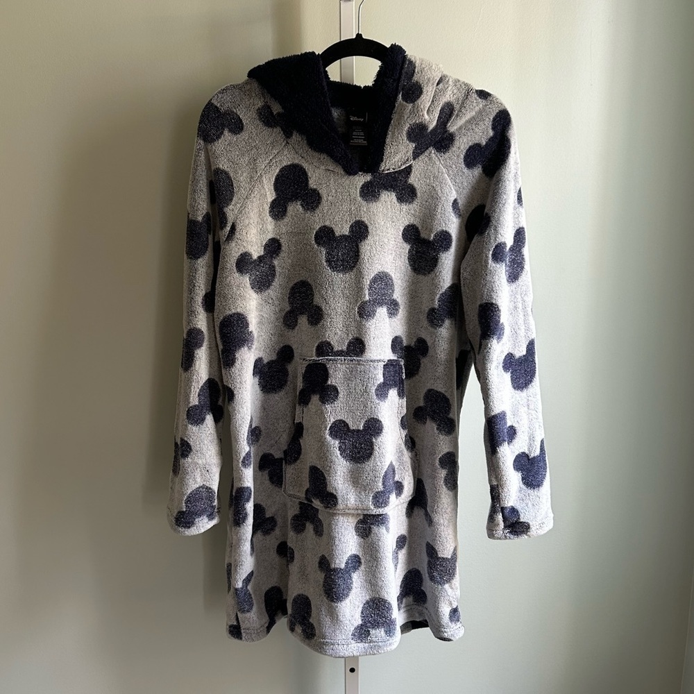 Disney Mickey Mouse Lounger with Sherpa Hood Pajama Robe - Picture 3 of 7